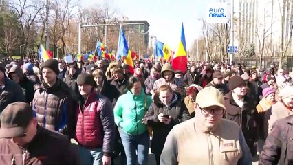 Télécharger la video: Tausende protestieren in Chisinau gegen Regierung und hohe Gaspreise