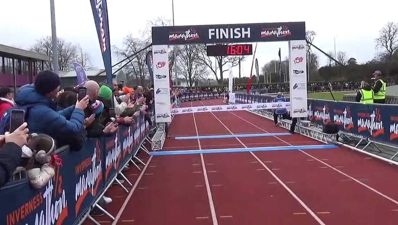 Ross County Athletics Club athlete Lachlan Thomas wins Inverness 5k.