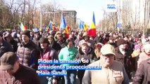 Moldavia | Protesta antigubernamental y prorrusa en Chisinau