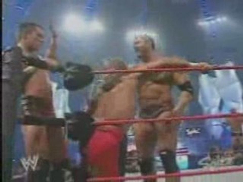 Orton, Batista & Kane vs. RVD, Shawn Michaels &Goldberg