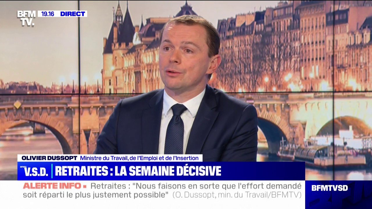 Réforme des retraites: "Un désaccord ne signifie pas être en guerre, ne signifie pas être dans le gel de toute forme de relation", affirme Olivier Dussopt