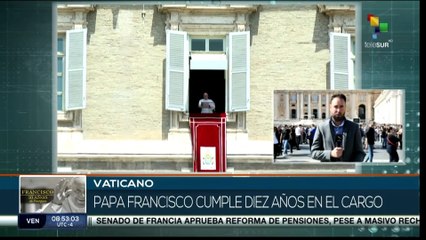 Católicos conmemoran 10 años de la gestión del papa Francisco