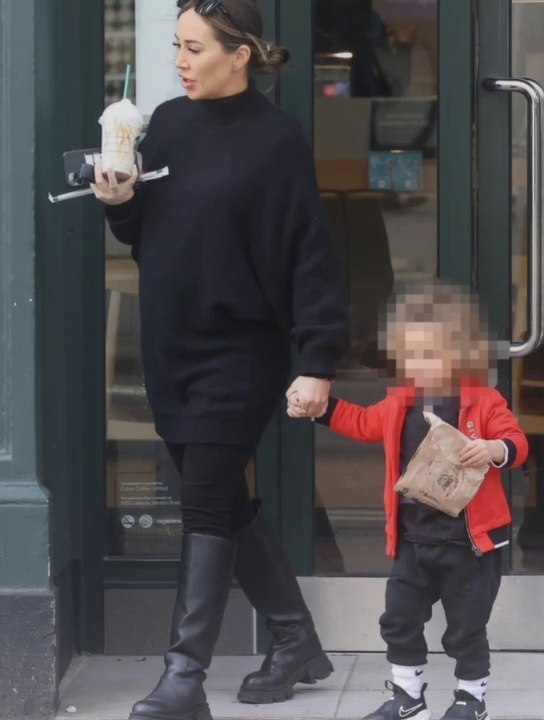 MOVING ON Kyle Walker’s pregnant ex Lauryn Goodman spotted for the first time after wading in on WAG war