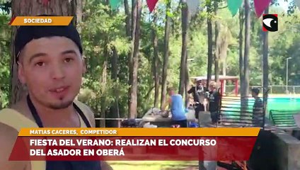 Fiesta del verano: realizan el concurso del asador en Oberá