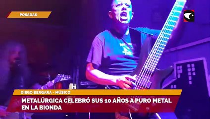 Metalúrgica celebró sus 10 años a puro metal en La Bionda