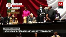 Senadores y diputados acuerdan “descongelar” 60 proyectos de ley