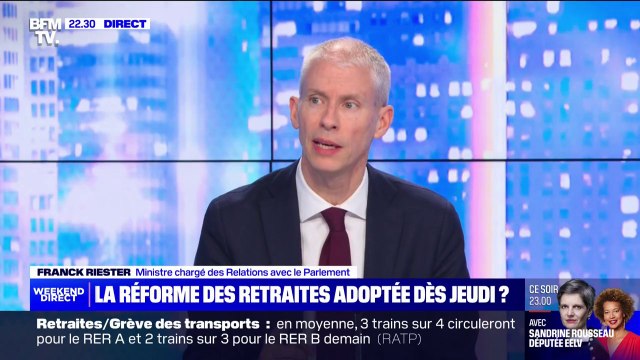 Réforme des retraites: Le gouvernement est ouvert avec les organisations syndicales , affirme Franck Riester