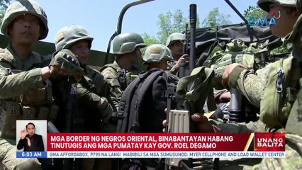 Mga border ng Negros Oriental, binabantayan habang tinutugis ang mga pumatay kay Gov. Roel Degamo | UB