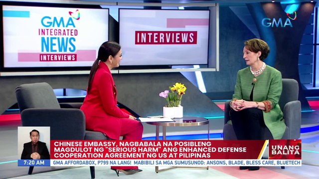 Chinese Embassy, nagbabala na posibleng magdulot ng Serious Harm ang enhanced defense cooperation agreement ng US at Pilipinas | UB