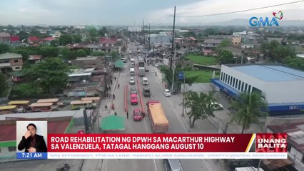 Road rehabilitation ng DPWH sa MacArthur Highway sa Valenzuela, tatagal hanggang August 10 | UB