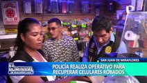 PNP realiza operativo para recuperar celulares robados en SJM