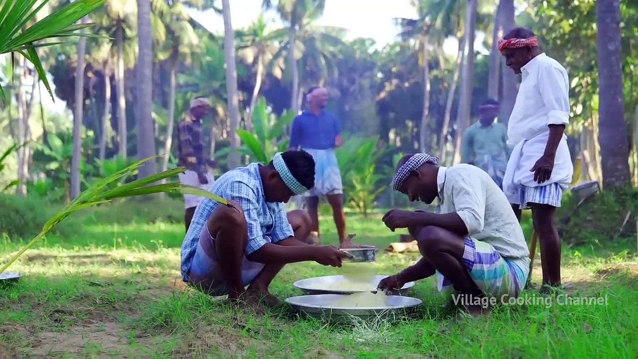 02.1000 MYSORE PAK _ Traditional Mysore Pak Recipe Cooking in Village _ Quick & Easy Sweet Recipe