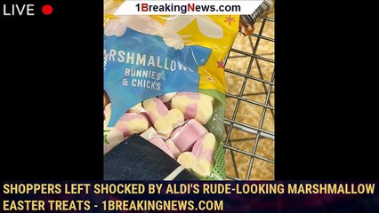 Download Video: Shoppers left shocked by Aldi's rude-looking marshmallow Easter treats - 1breakingnews.com