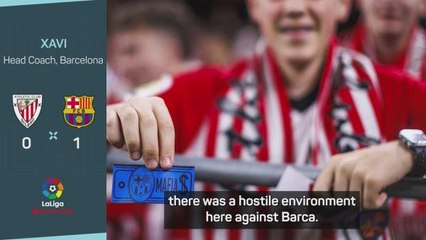 Xavi 'saddened' over hostile Athletic crowd