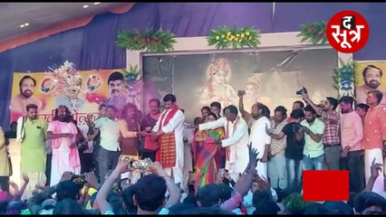 रंगपंचमी पर रंगों में डूबे परिवहन मंत्री गोविंद सिंह राजपूत, भक्तों के साथ जमकर थिरके