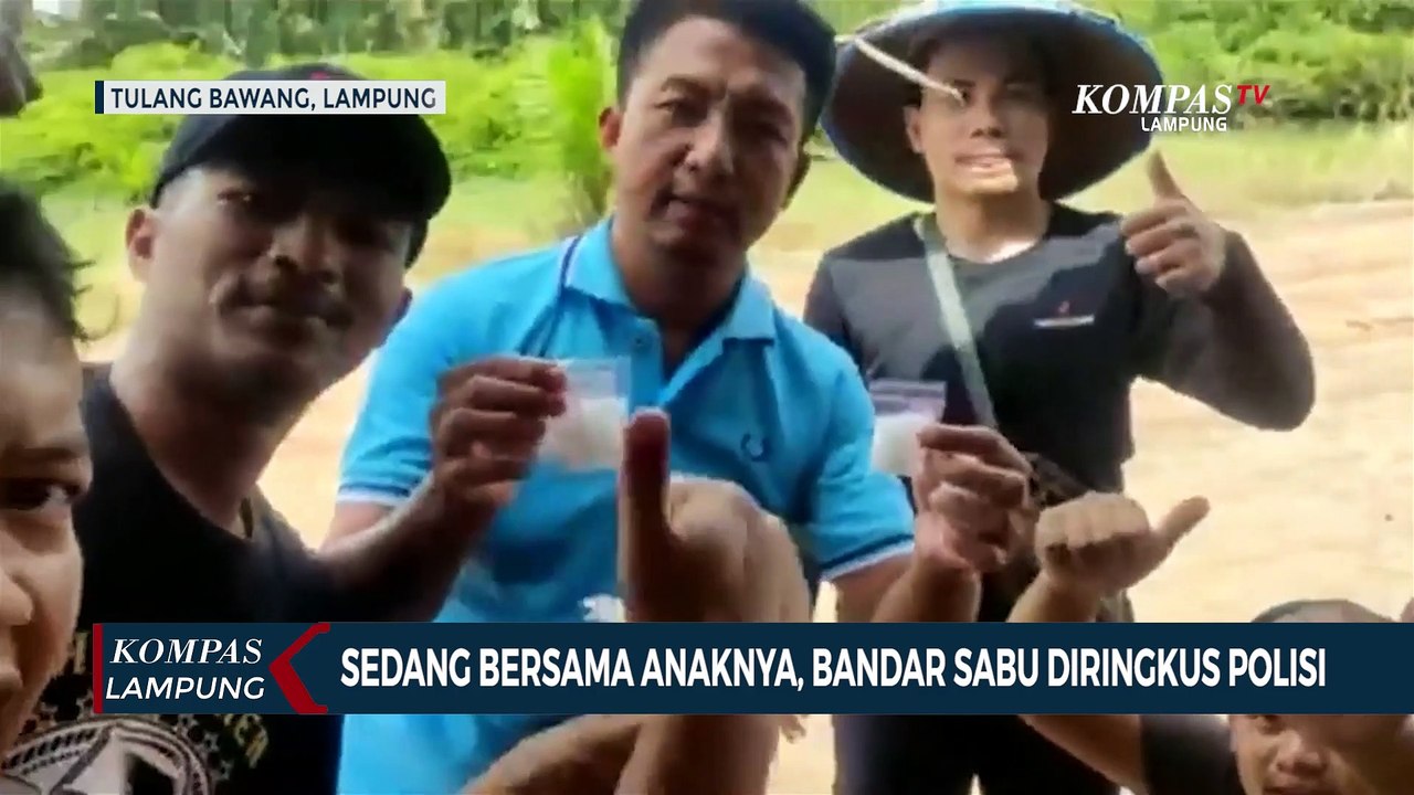 Sedang Bersama Anaknya, Bandar Sabu diringkus Polisi!