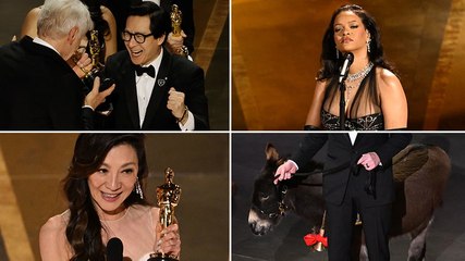 Jimmy Kimmel, Everything Everywhere and a donkey: Highlights from the Oscars 2023