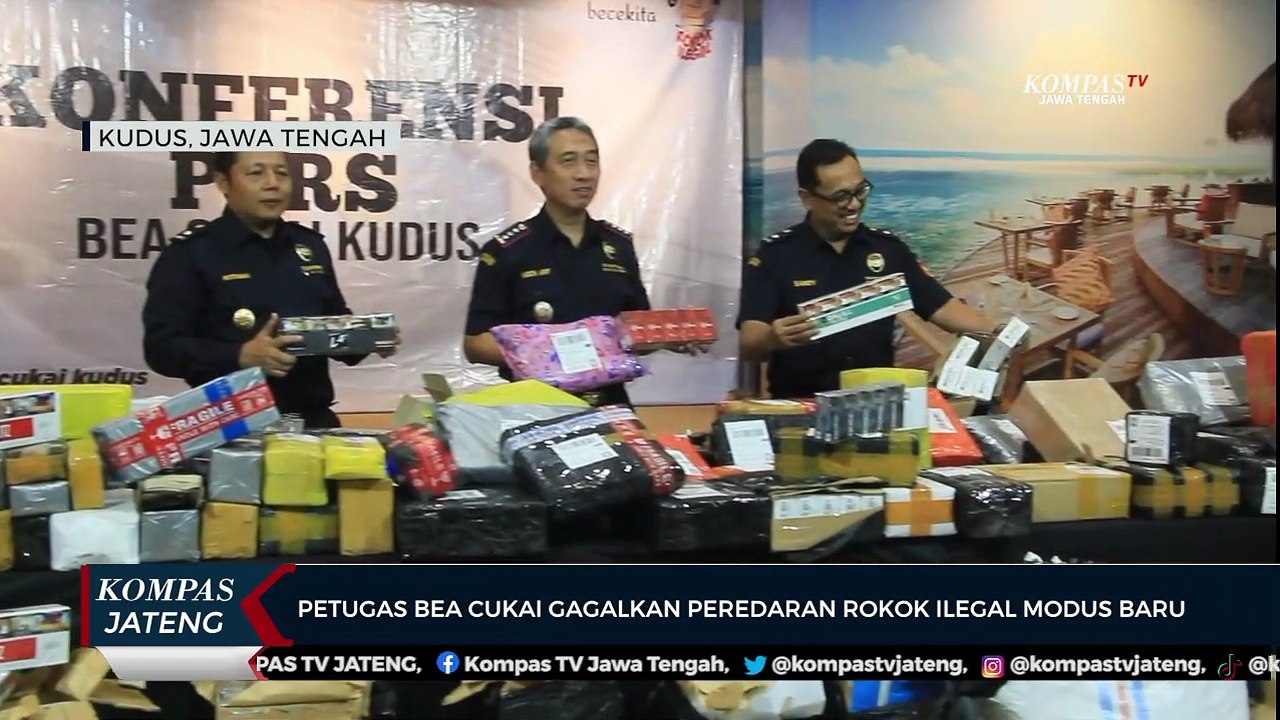 Petugas Bea Cukai Gagalkan Peredaran Rokok Ilegal Modus Baru