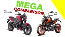 Bajaj Dominar 250 vs KTM 250 Duke