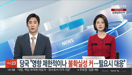 당국 "영향 제한적이나 불확실성 커…필요시 대응"
