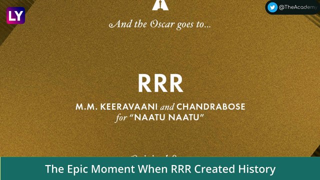Oscars 2023: RRR Song ‘Naatu Naatu’ Wins In Best Original Song Category At The 95th Academy Awards!