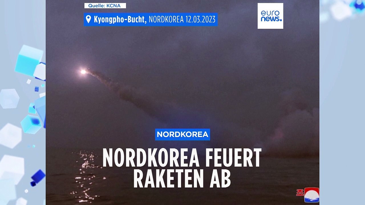 Nordkorea feuert zu Testzwecken Raketen von U-Boot ab