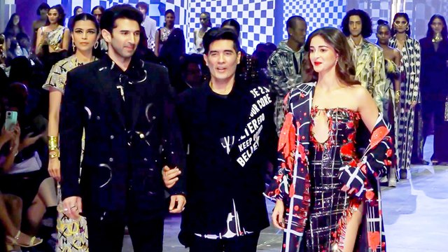 Manish Malhotra के लिए Ananya Panday और Aditya Roy Kapur बने Show Stopper