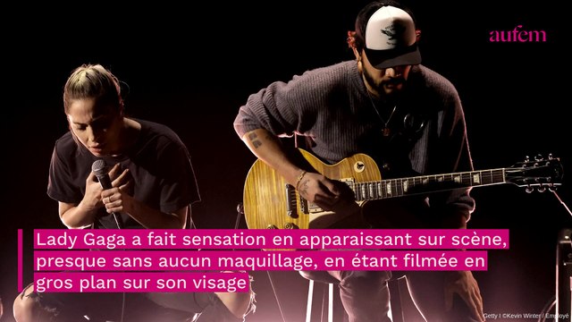 Lady Gaga sans maquillage aux Oscars, la chanteuse brise un tabou