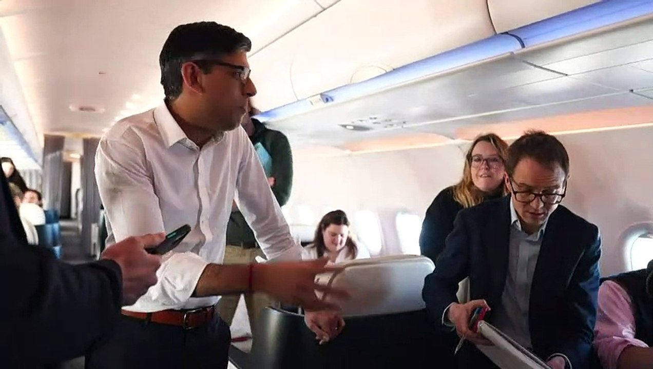 Rishi Sunak arrives in the US ahead of talks with Joe Biden