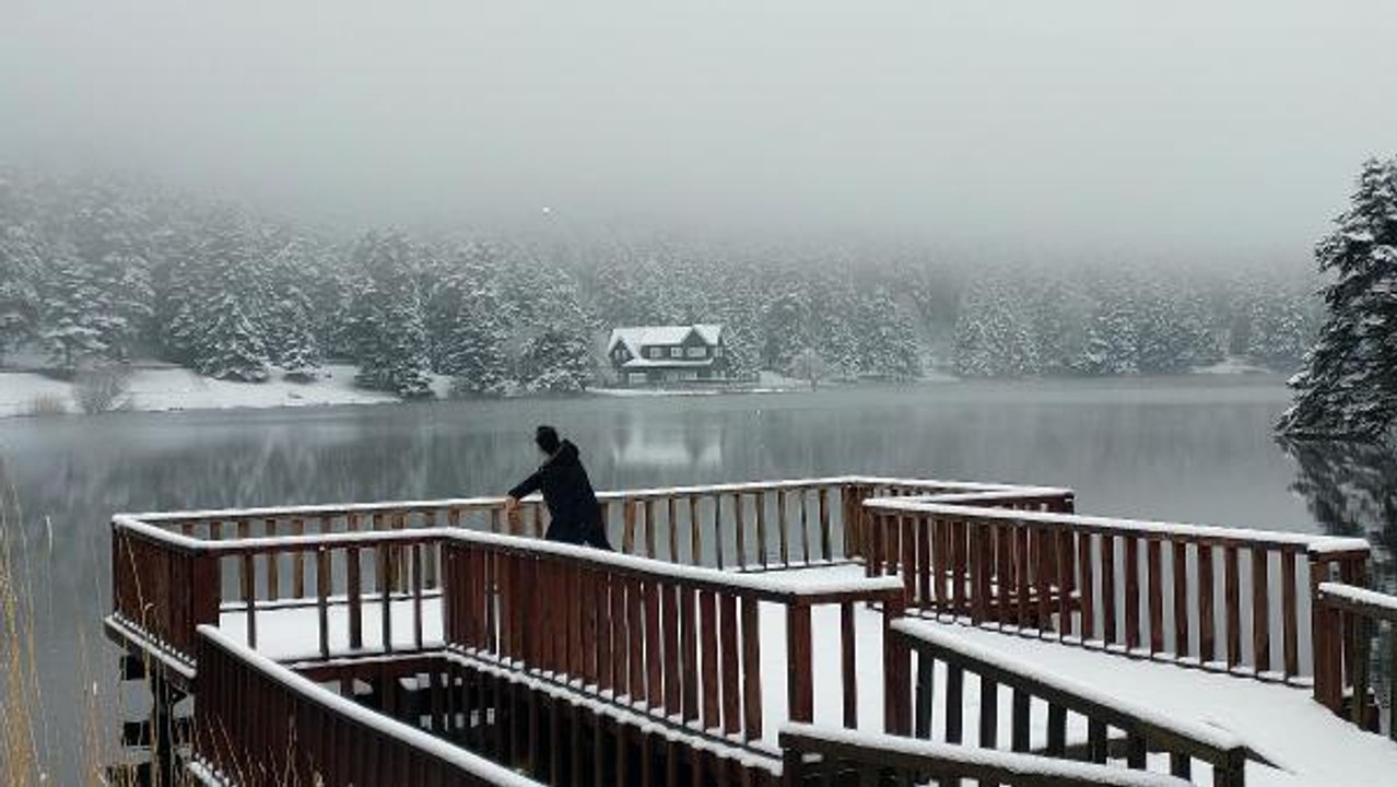 GÖLCÜK TABİAT PARKI KARLA KAPLANDI