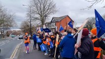 Junior doctors strike - Wigan Infirmary picket line