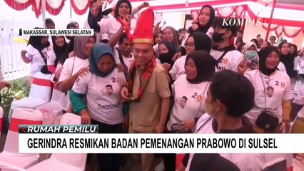 Peresmian Badan Pemenangan Prabowo di Sulsel, Gerindra: Suara Prabowo Bisa di Atas 70 Persen