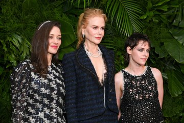 Kristen Stewart Wore See-Through Netted Short Shorts to Chanel's Pre-Oscar Party