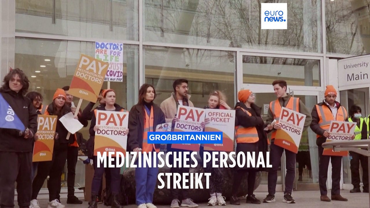 35 Prozent mehr Lohn: Medizinisches Personal in Großbritannien streikt