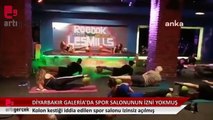 Diyarbakır Galeria'da kolon kestiği iddia edilen spor salonunun izin belgesi de yokmuş