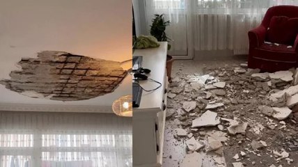 Bayrampaşa'da alçı tavan çöktü: 2 çocuk yaralandı