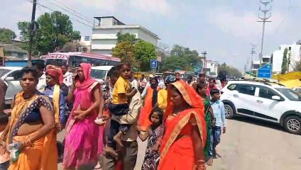 Groom's procession started on one side, there was jam on the other sid