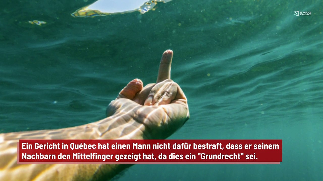 Quebec: Gericht bestraft Mann nicht wegen Mittelfinger vor Gericht