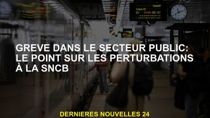 Grève dans le secteur public: le point sur les perturbations du SNCB