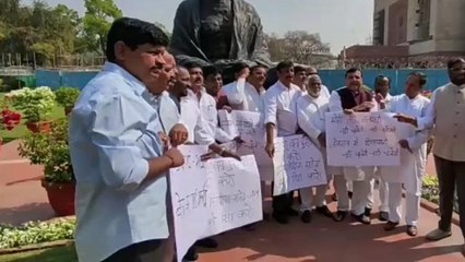 సంగారెడ్డి: పార్లమెంట్ ఎదుట బీఆర్ఎస్ ఎంపీల ఆందోళన