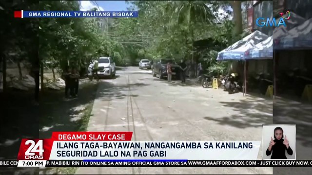 Ilang kaibigan at mga taga-suporta, nagpunta sa unang araw ng public viewing sa labi ni Gov. Roel Degamo sa bayan ng Siaton | 24 Oras
