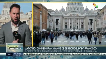 Vaticano: Conmemoran 10 años de gestión del Papa Francisco