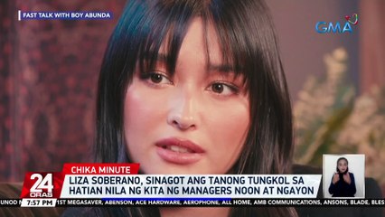 Liza Soberano, sinagot ang tanong tungkol sa hatian nila ng kita ng managers noon at ngayon | 24 Oras