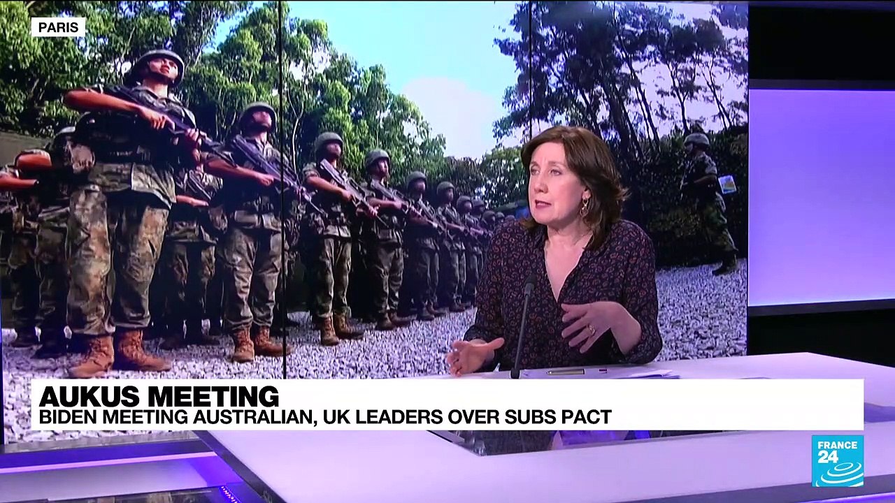 AUKUS meeting: Biden meeting Australian, UK leaders over subs pact