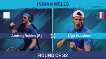 Rublev eases past Humbert at Indian Wells
