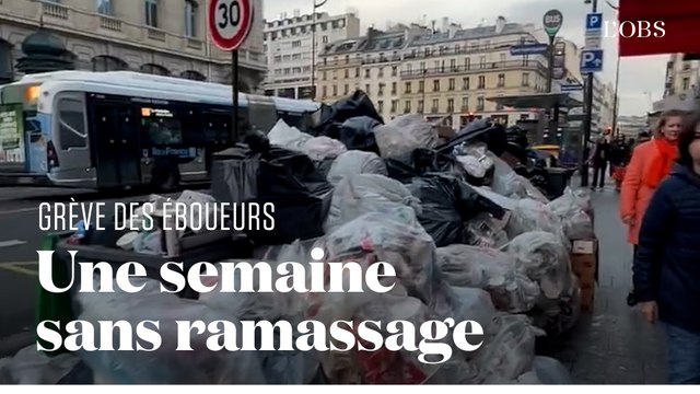 La grève des éboueurs fait déborder les poubelles à Paris comme dans d'autres villes de France