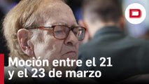 La moción de censura de Vox se debatirá entre el 21 y el 23 de marzo