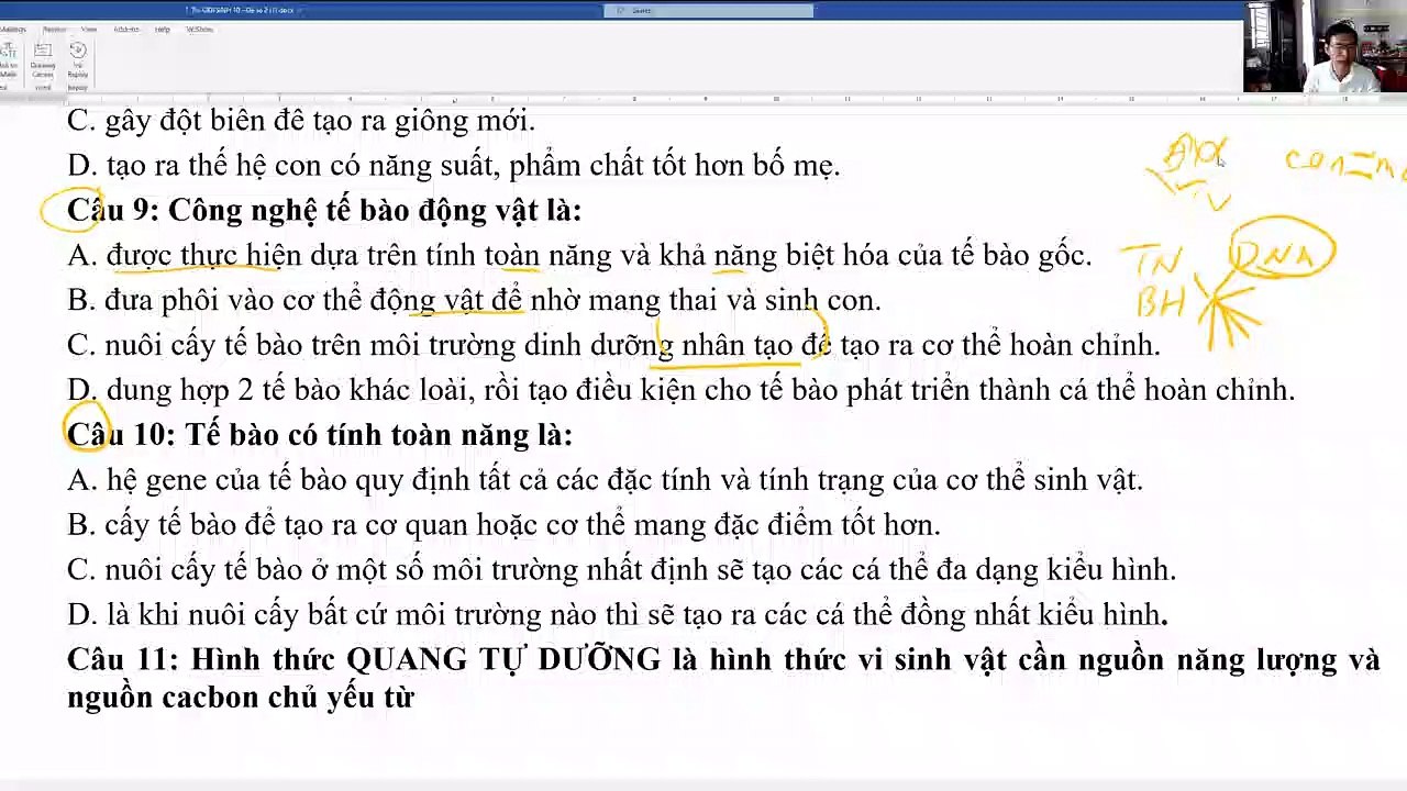 Sinh 10 - Giữa kỳ II Đề 2
