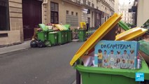 Recolectores de basuras se unen a las huelgas por la reforma pensional francesa
