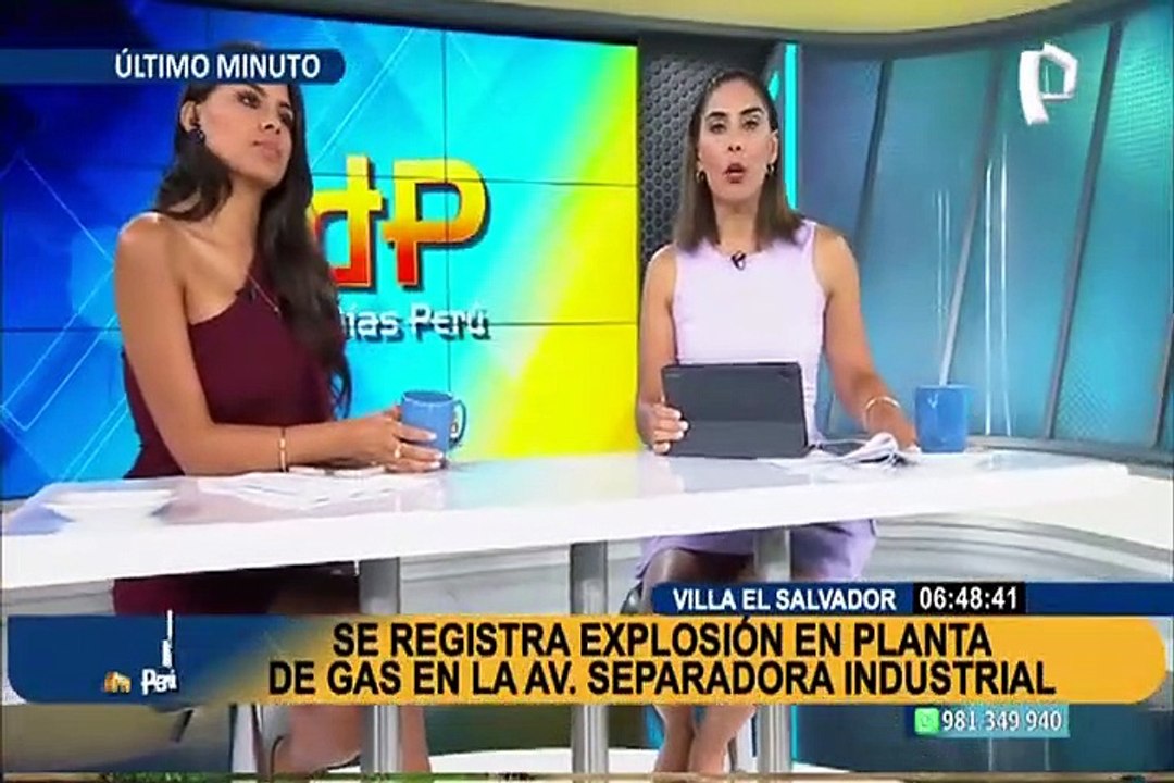 VES: bomberos atienen emergencia tras explosión en planta de gas en la av. Separadora Industrial